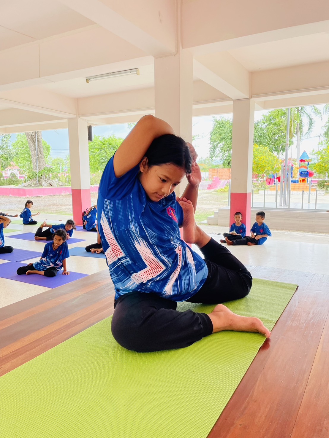 First yoga class